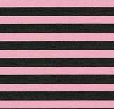 Pretty in Print – Flamingo – Candy Stripe – Black – A4 Paper