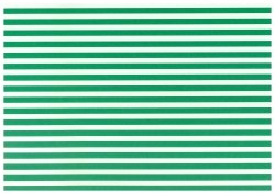 Pretty in Print – White – Candy Stripe – Forest Green – A4 Card
